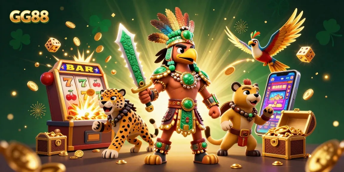 Engage with GG88's vibrant online gaming world featuring thrilling jackpots and dynamic casino action.