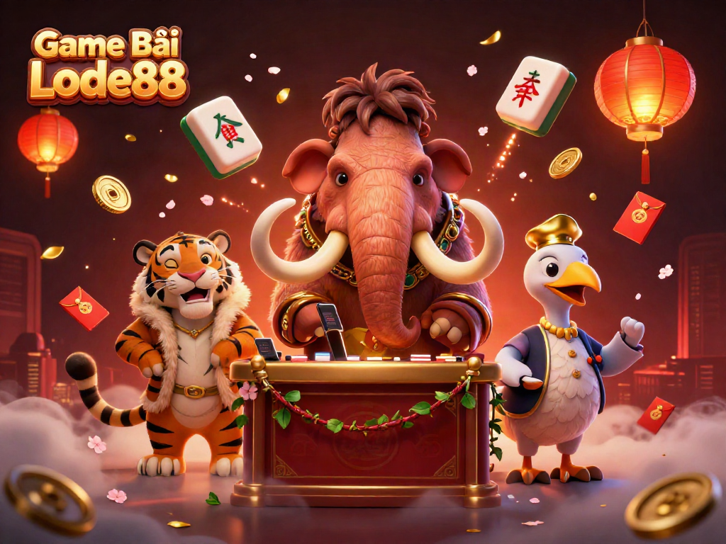 Experience the thrill of Game Bài Lode88 with a vibrant scene featuring iconic characters in the gaming world.