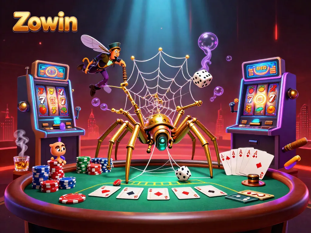 Zowin invites players to spin reels and win jackpots with exciting 3D casino elements.
