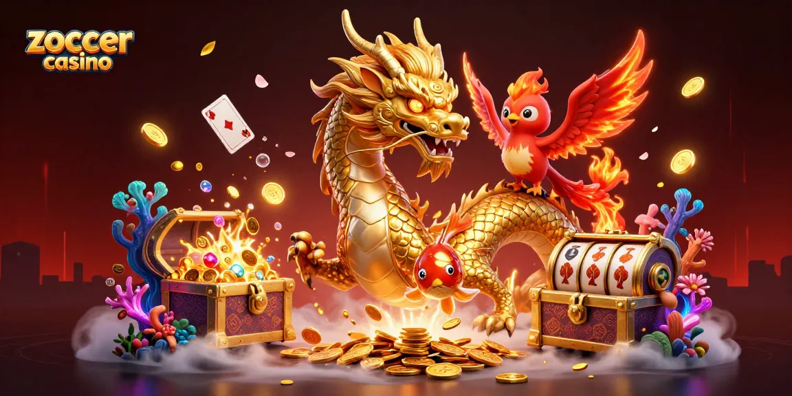 Engage in thrilling gameplay at Zoccer Casino with dynamic characters and vibrant casino elements.