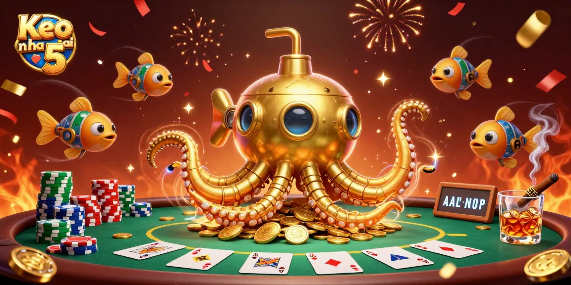 Engage in thrilling gameplay with Keo nha cai 5 at bold poker tables and pirate-themed treasures.