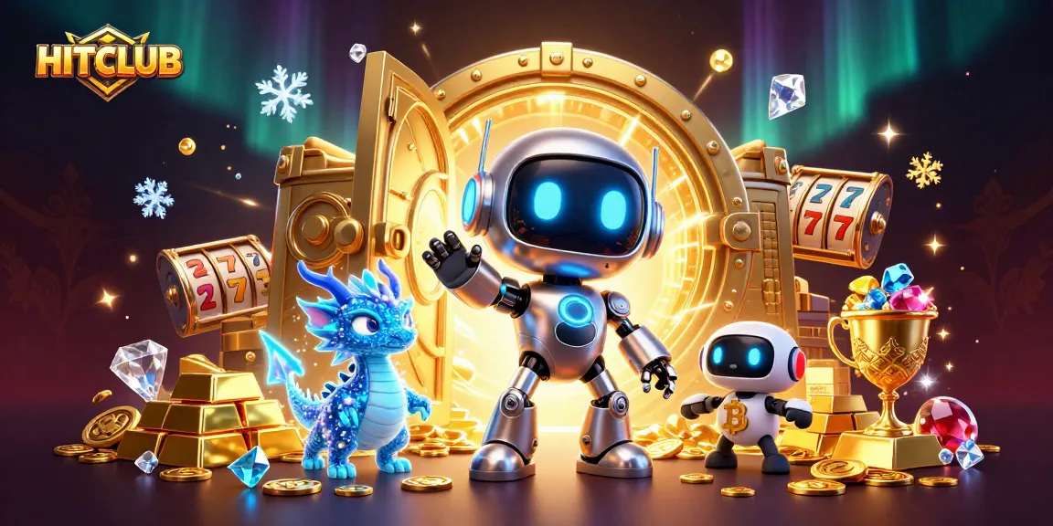 Experience dazzling HITCLUB action with a vibrant casino scene full of gold and excitement.