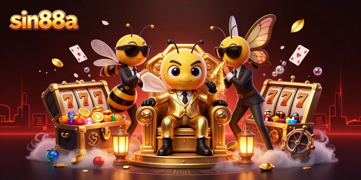 Engage in thrilling gameplay with sin88a's vibrant casino scene featuring dynamic slot machines.